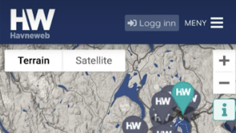 Havneweb – installasjon på smart-telefon eller nettbrett